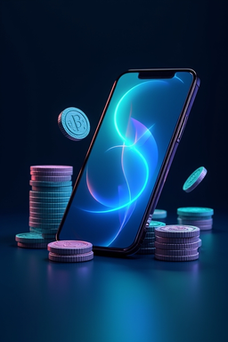 Smartfon z aplikacją kasynową